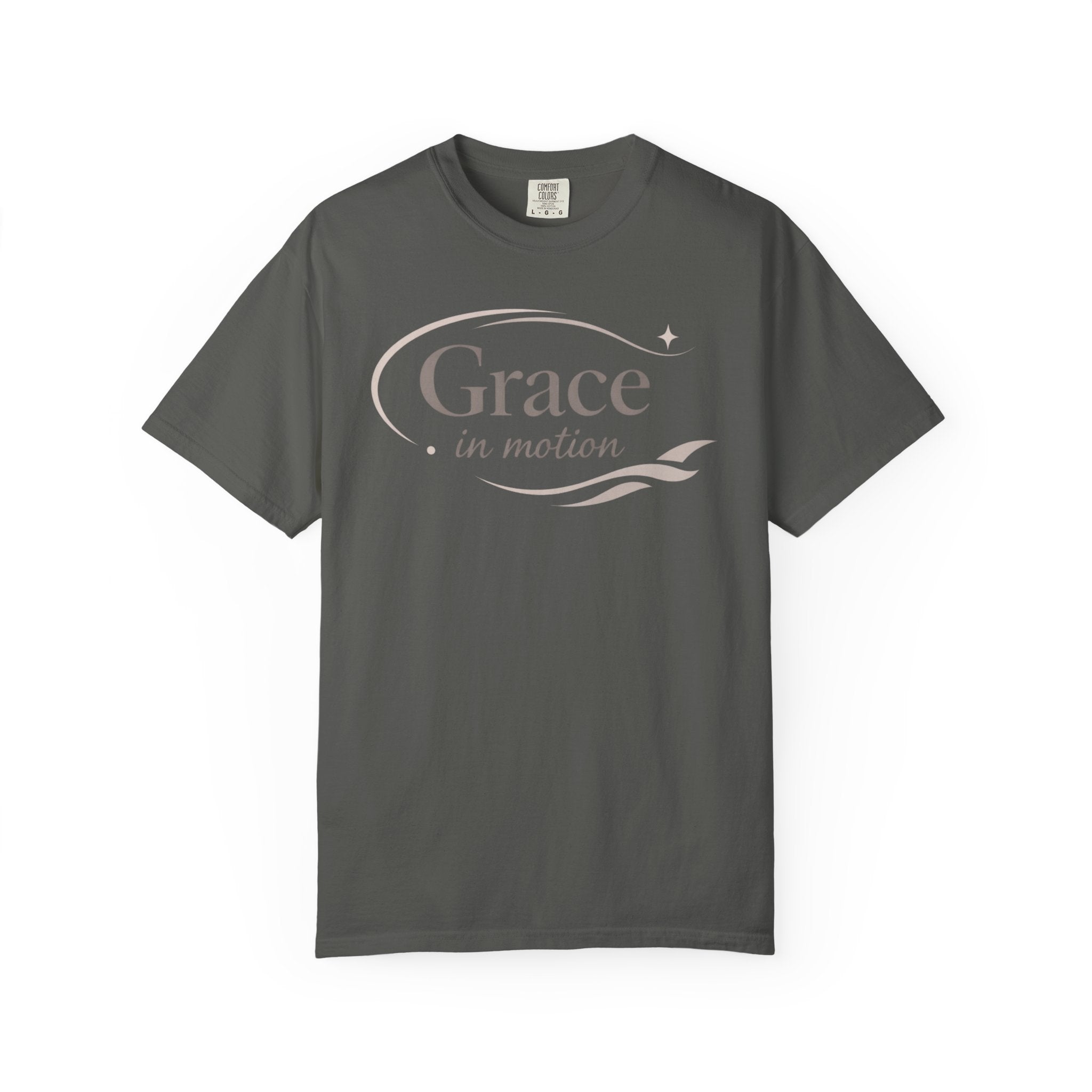 Grace in Motion T-Shirt — "Flow, don’t force" Inspirational Graphic Tee