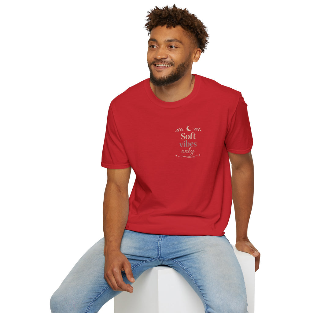 Soft Vibes Only T‑Shirt — Minimal Positive Quote Tee
