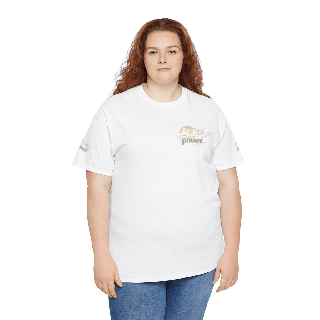 Power Mountain Tee — Minimal Retro Nature Graphic T-Shirt
