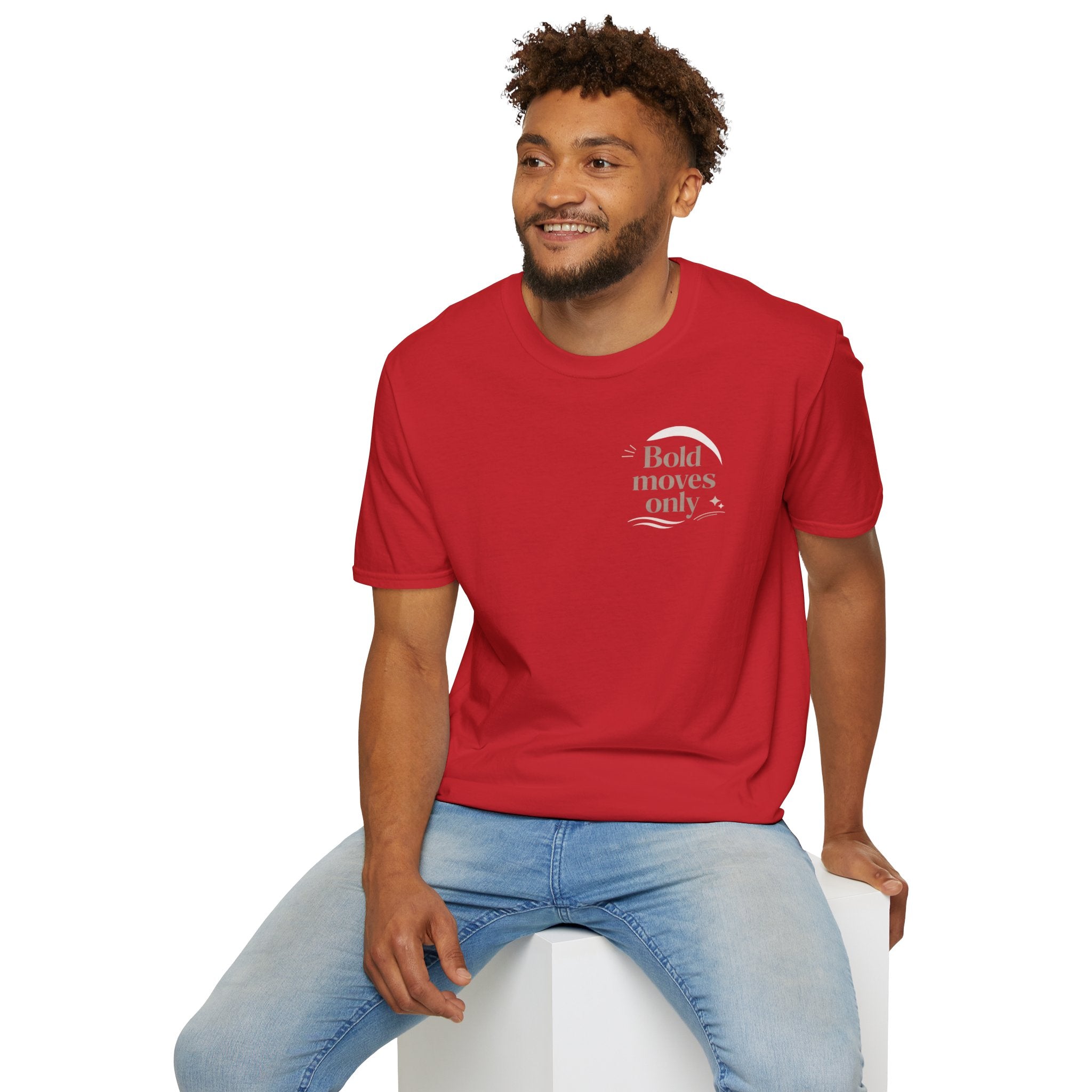 Motivational 'Bold Moves Only' T-Shirt — Minimalist Inspirational Tee
