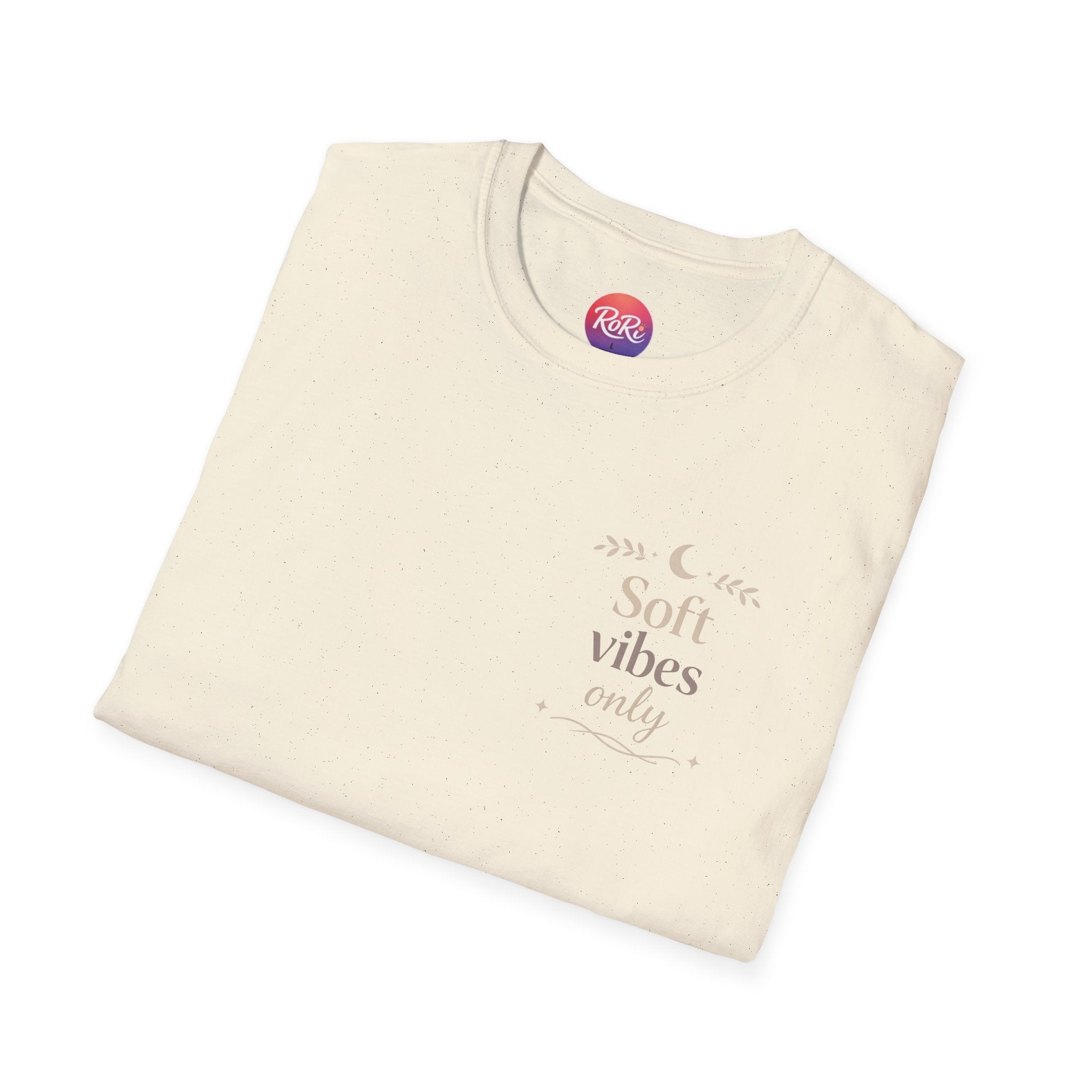 Soft Vibes Only T‑Shirt — Minimal Positive Quote Tee
