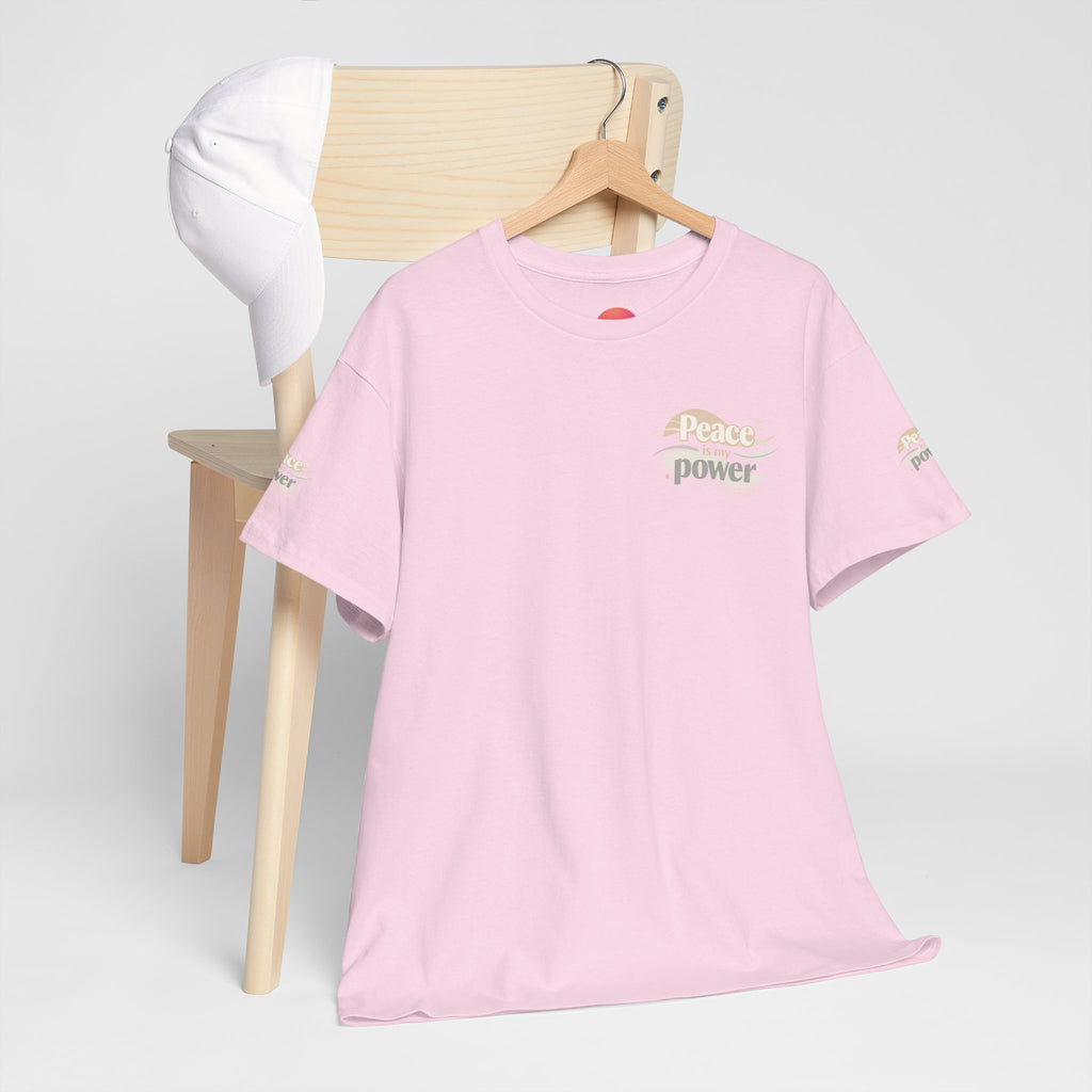 Power Mountain Tee — Minimal Retro Nature Graphic T-Shirt