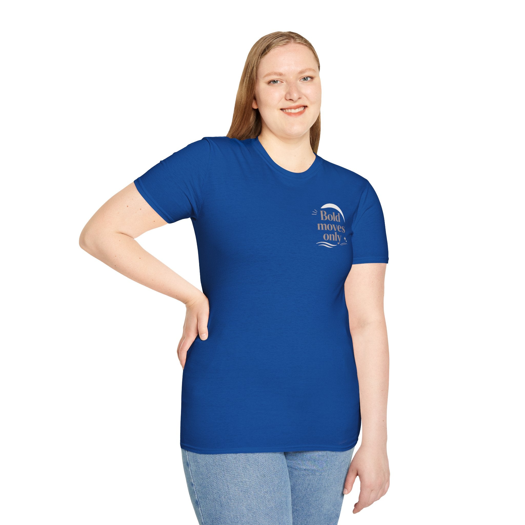 Motivational 'Bold Moves Only' T-Shirt — Minimalist Inspirational Tee