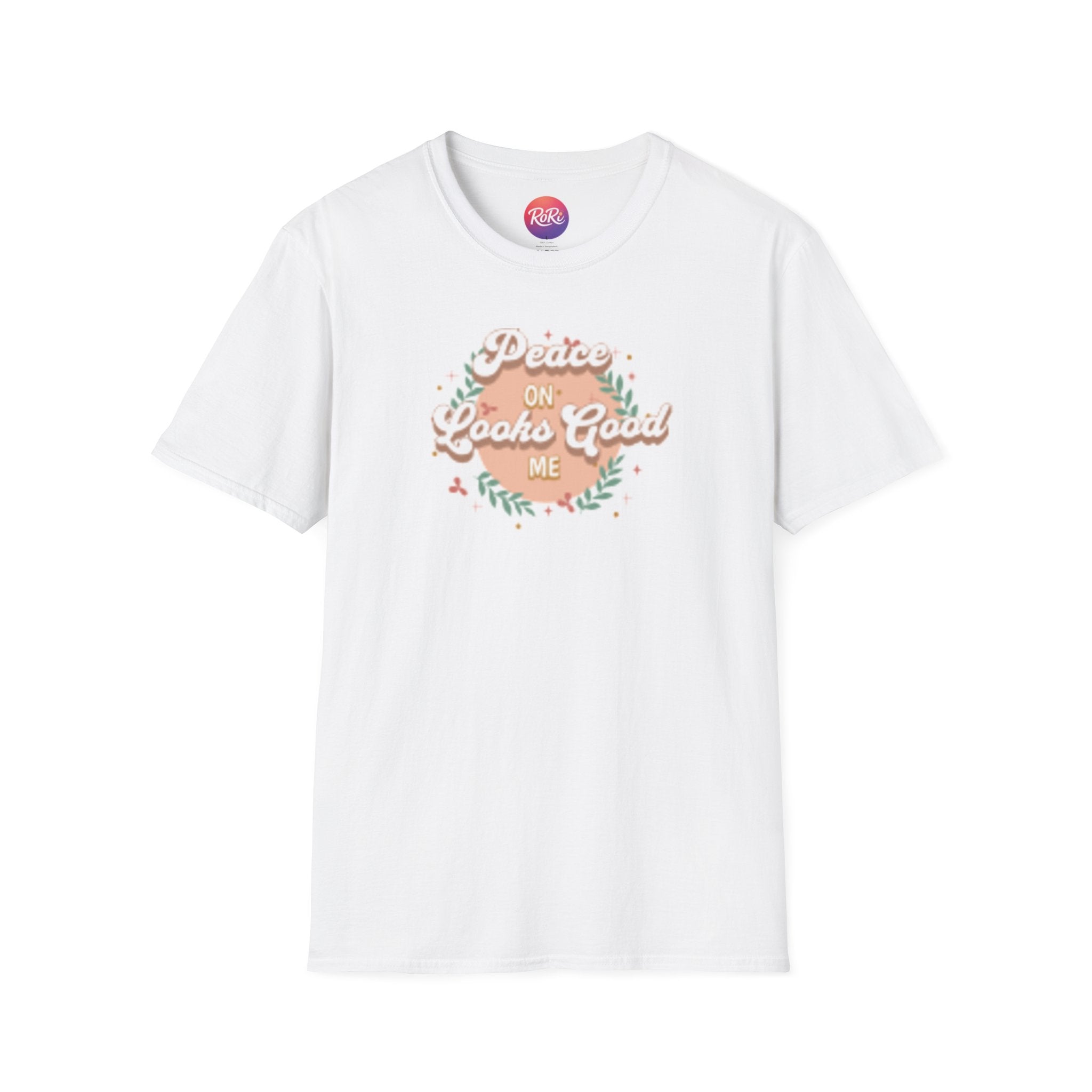 T-Shirt — "Peace On, Looks Good On Me" Floral Graphic Tee I RoRi's Ideas