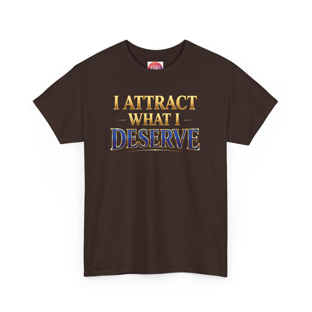 I Attract What I Deserve T-Shirt — Motivational Positive Affirmation Tee