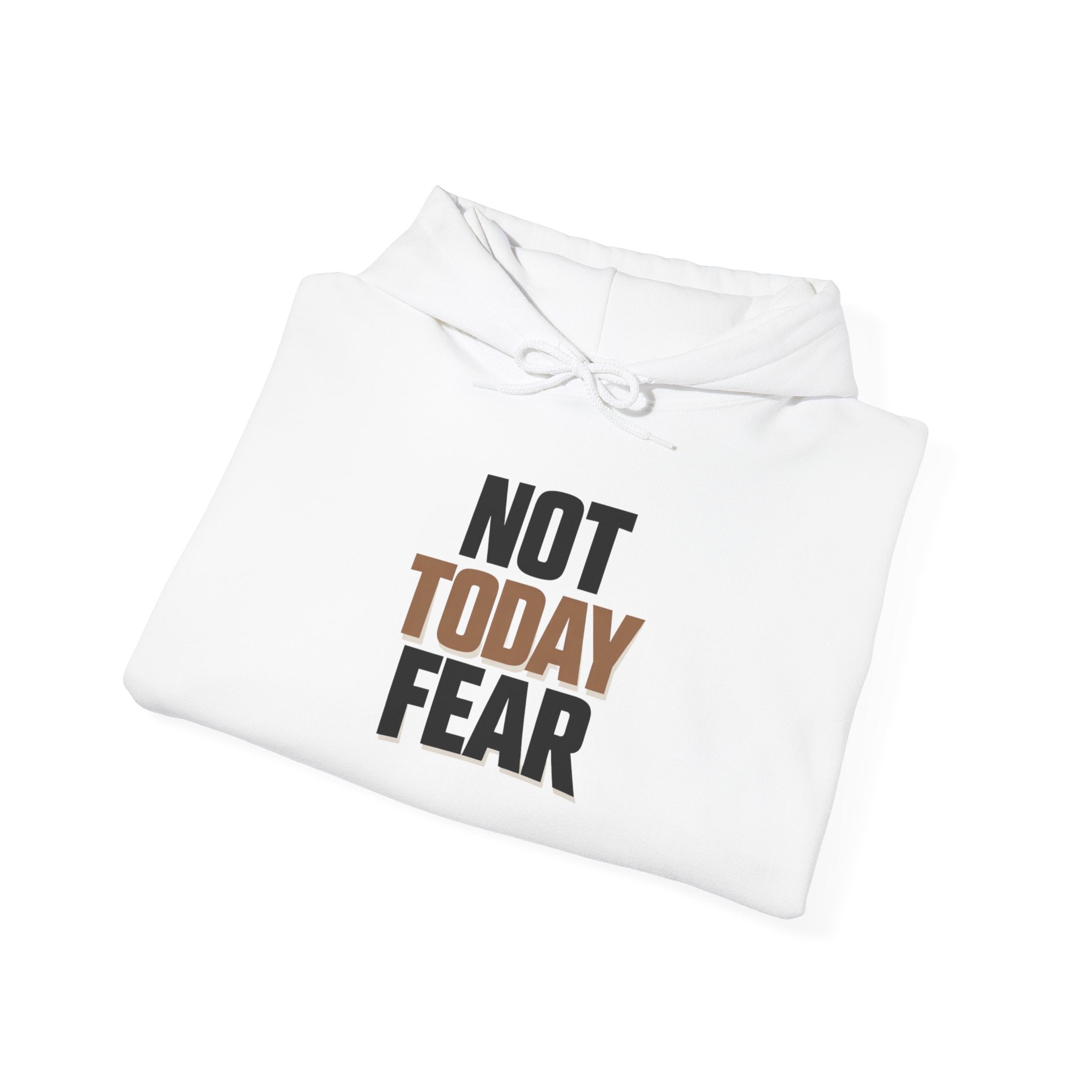 Not Today Fear Hoodie — Inspirational Motivational Pullover