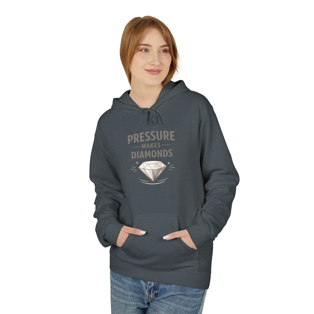Pressure Makes Diamonds Hoodie — Inspirational Graphic Pullover | RoRi’s Ideas