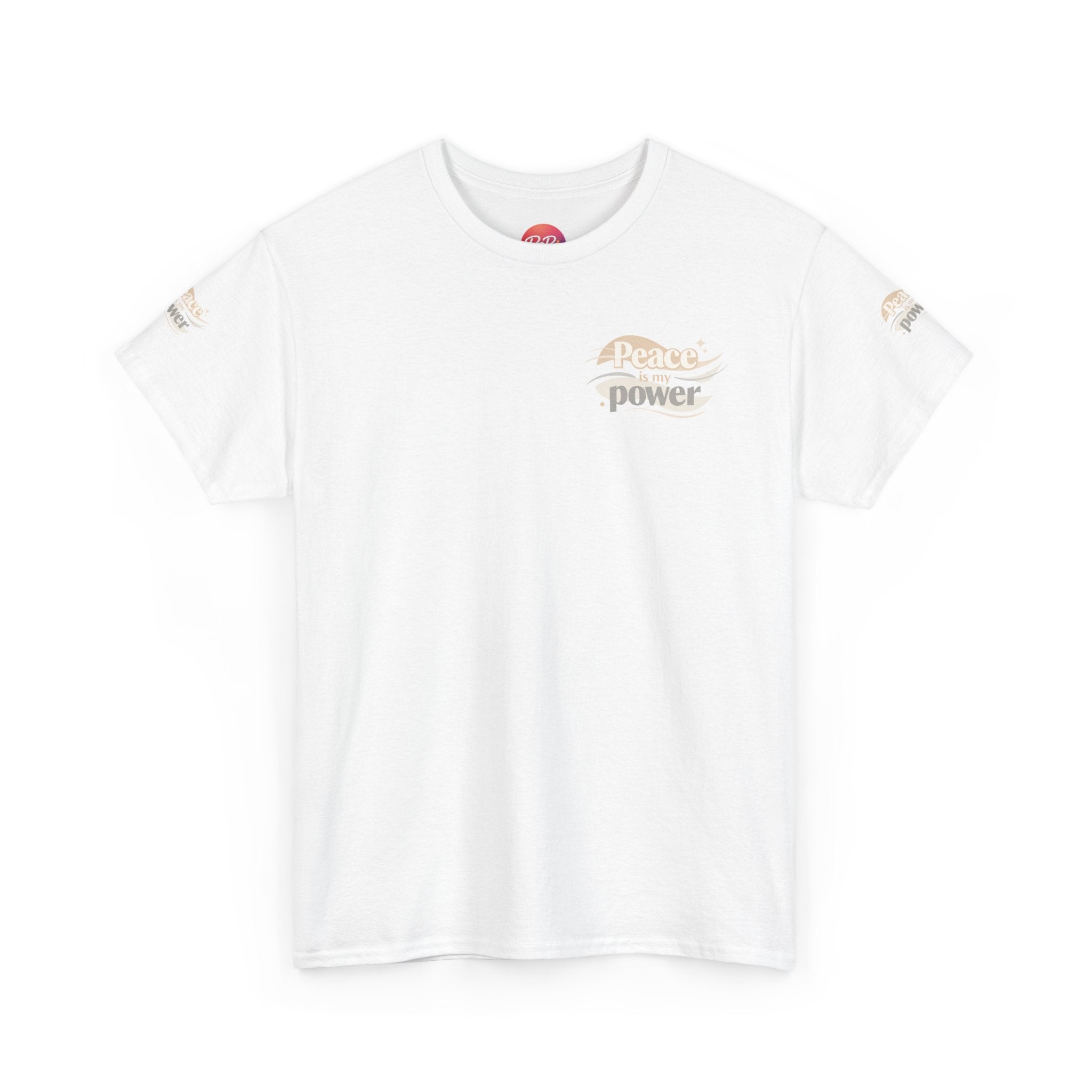 Power Mountain Tee — Minimal Retro Nature Graphic T-Shirt