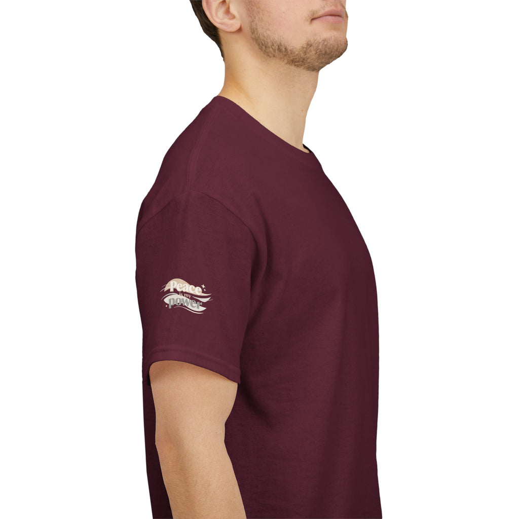 Power Mountain Tee — Minimal Retro Nature Graphic T-Shirt
