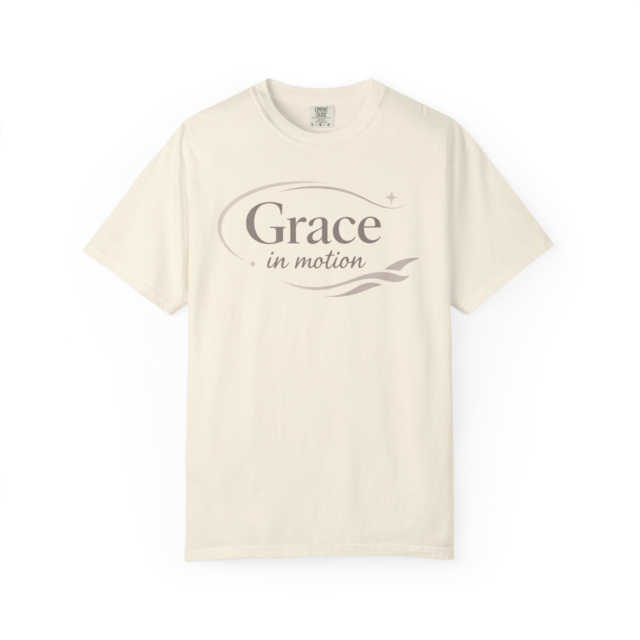 Grace in Motion T-Shirt — "Flow, don’t force" Inspirational Graphic Tee