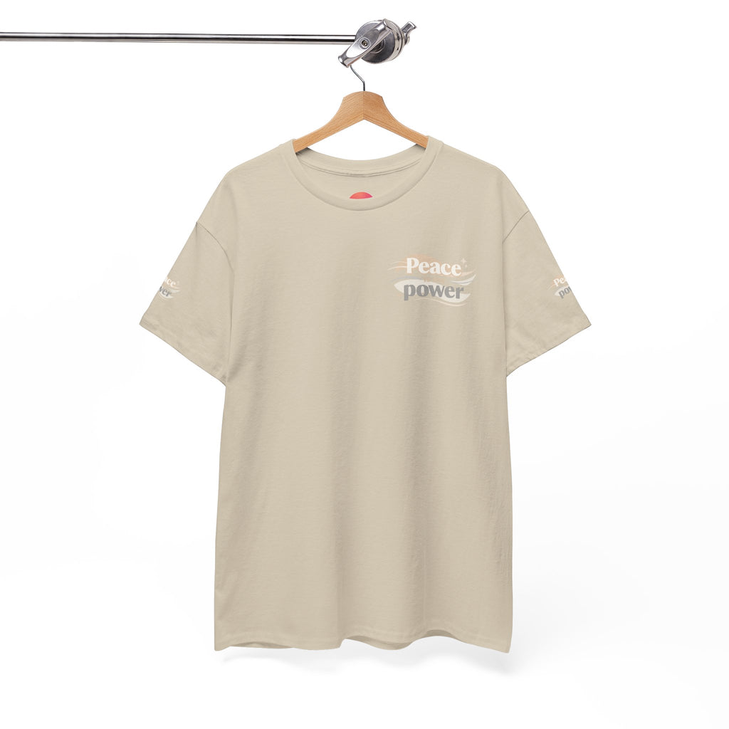 Power Mountain Tee — Minimal Retro Nature Graphic T-Shirt