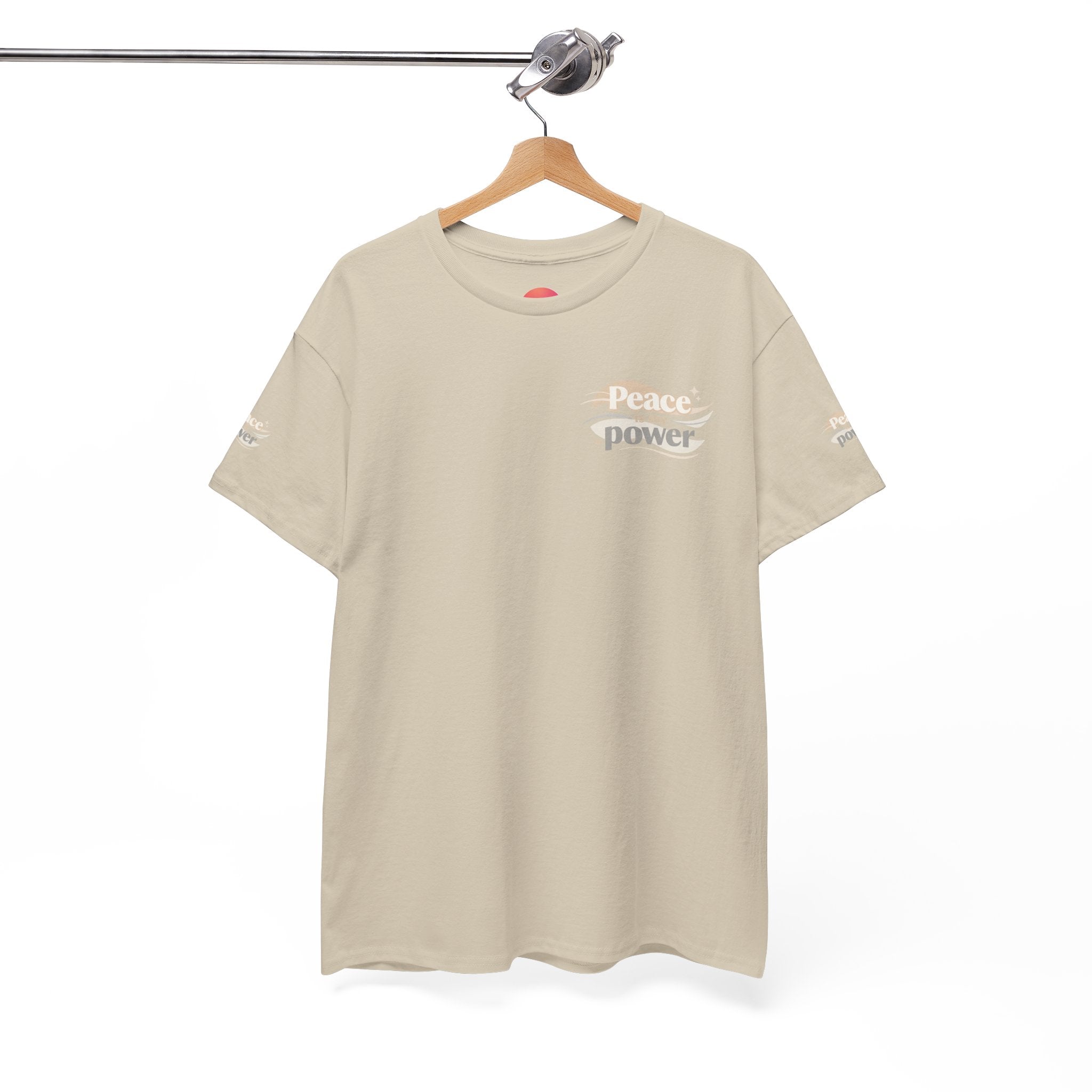 Power Mountain Tee — Minimal Retro Nature Graphic T-Shirt