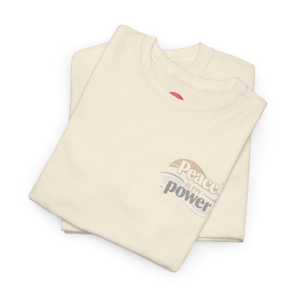 Power Mountain Tee — Minimal Retro Nature Graphic T-Shirt
