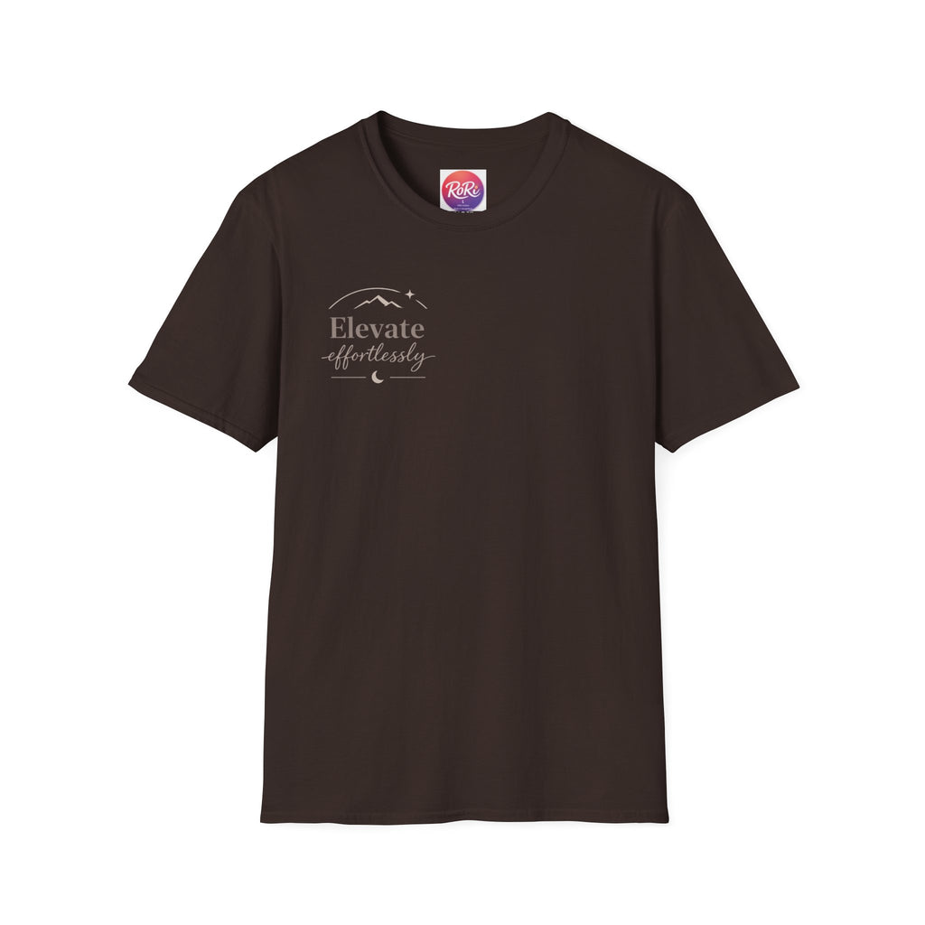 T-Shirt — "Elevate Afterwards" Minimalist Script Tee