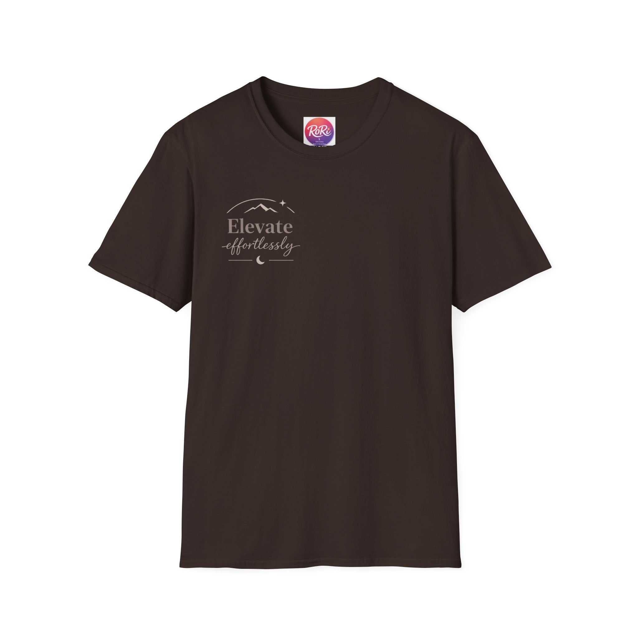 T-Shirt — "Elevate Afterwards" Minimalist Script Tee
