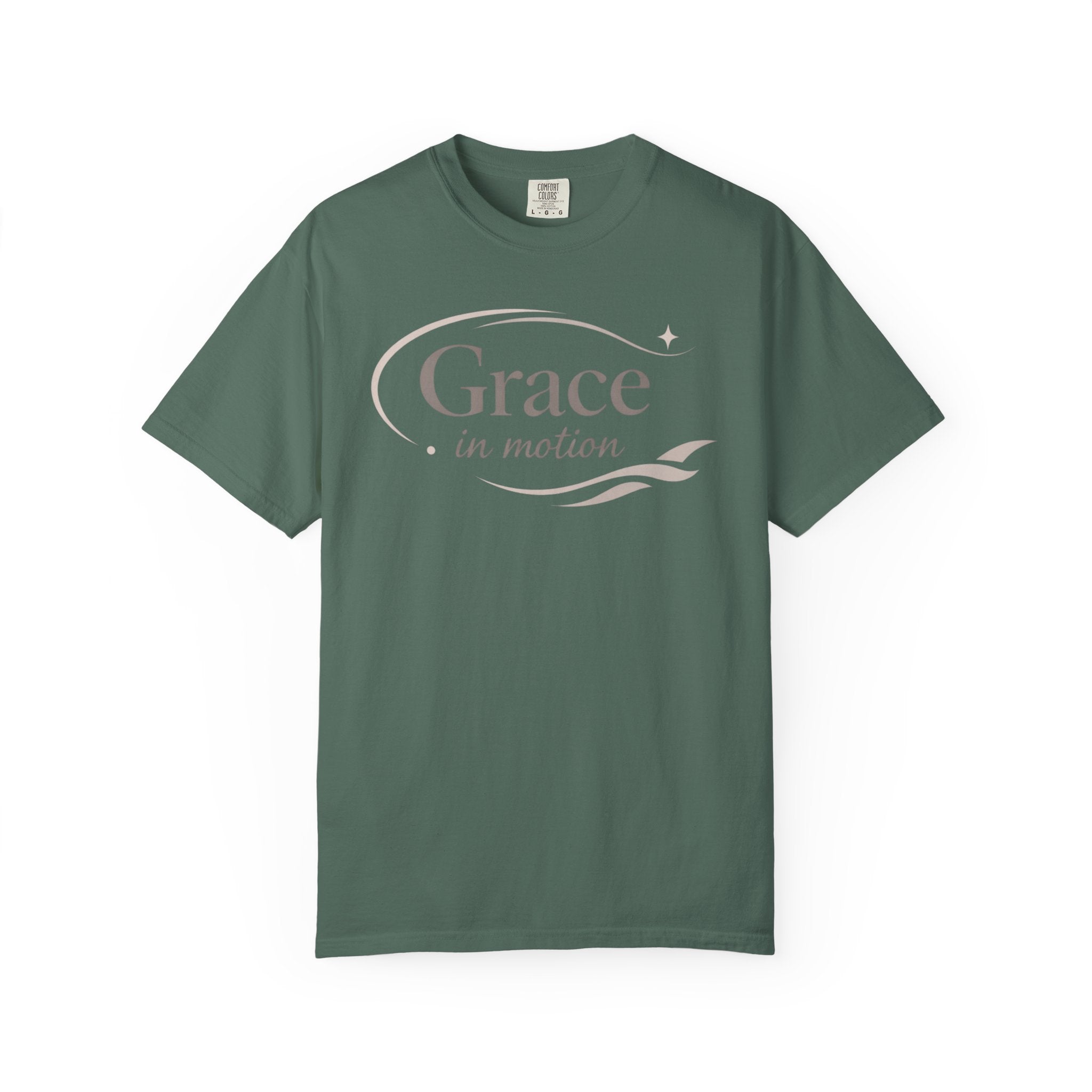 Grace in Motion T-Shirt — "Flow, don’t force" Inspirational Graphic Tee