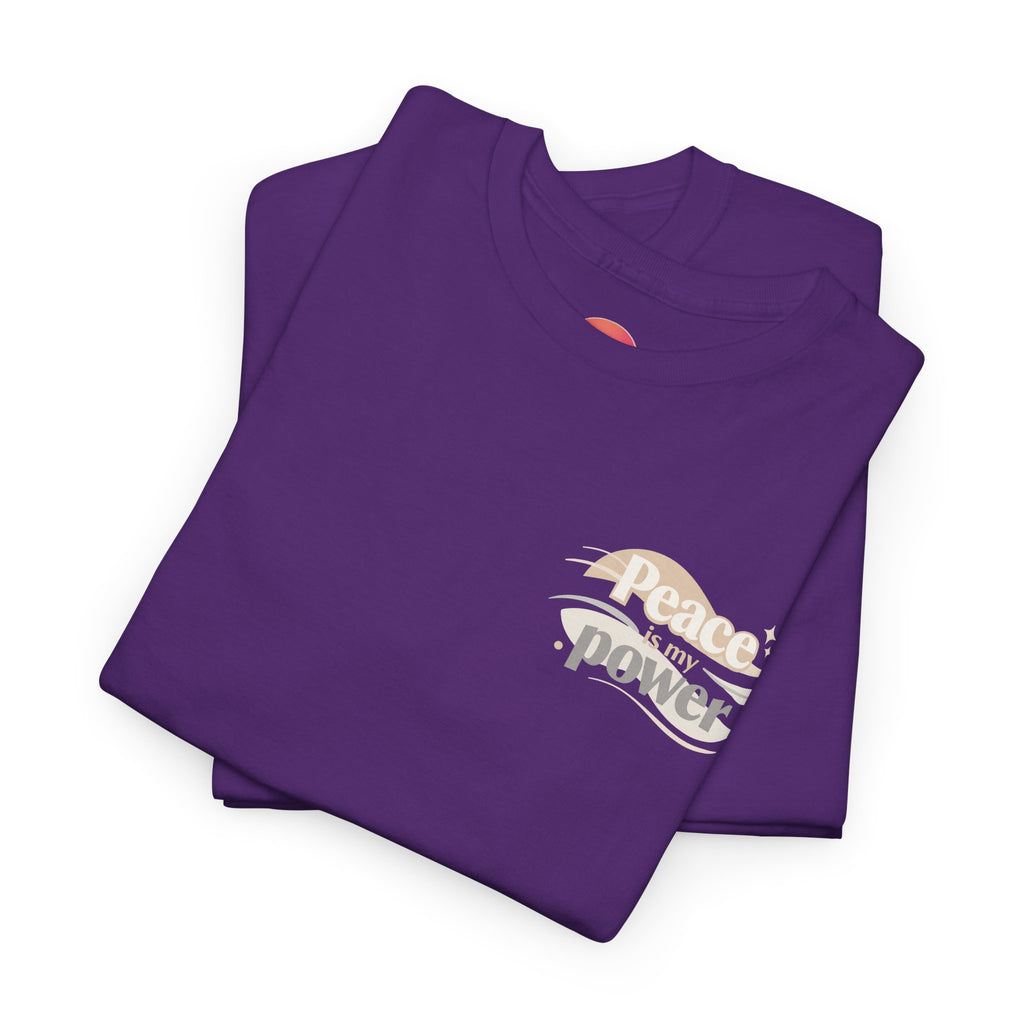 Power Mountain Tee — Minimal Retro Nature Graphic T-Shirt