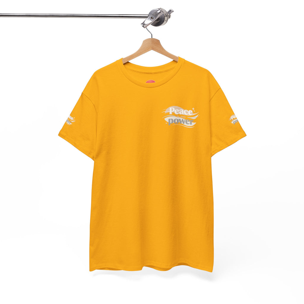 Power Mountain Tee — Minimal Retro Nature Graphic T-Shirt
