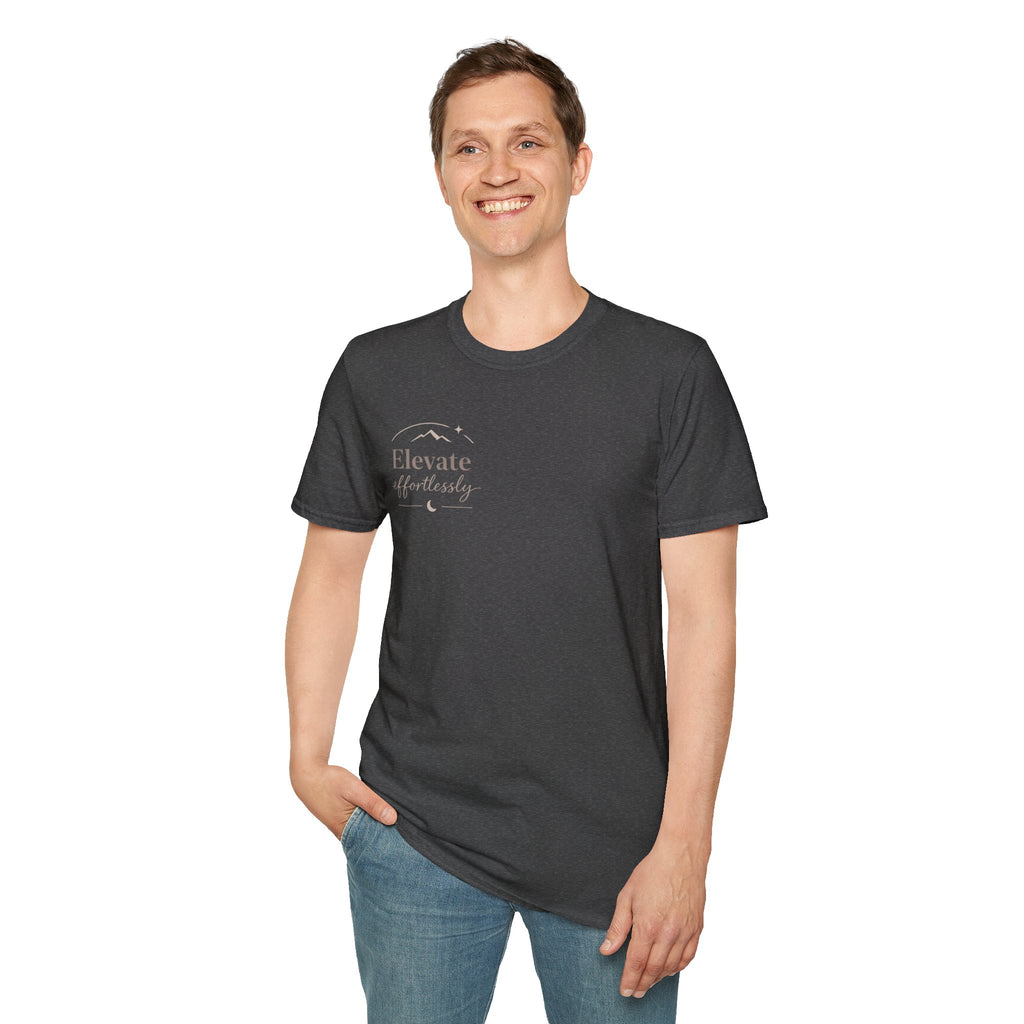 T-Shirt — "Elevate Afterwards" Minimalist Script Tee