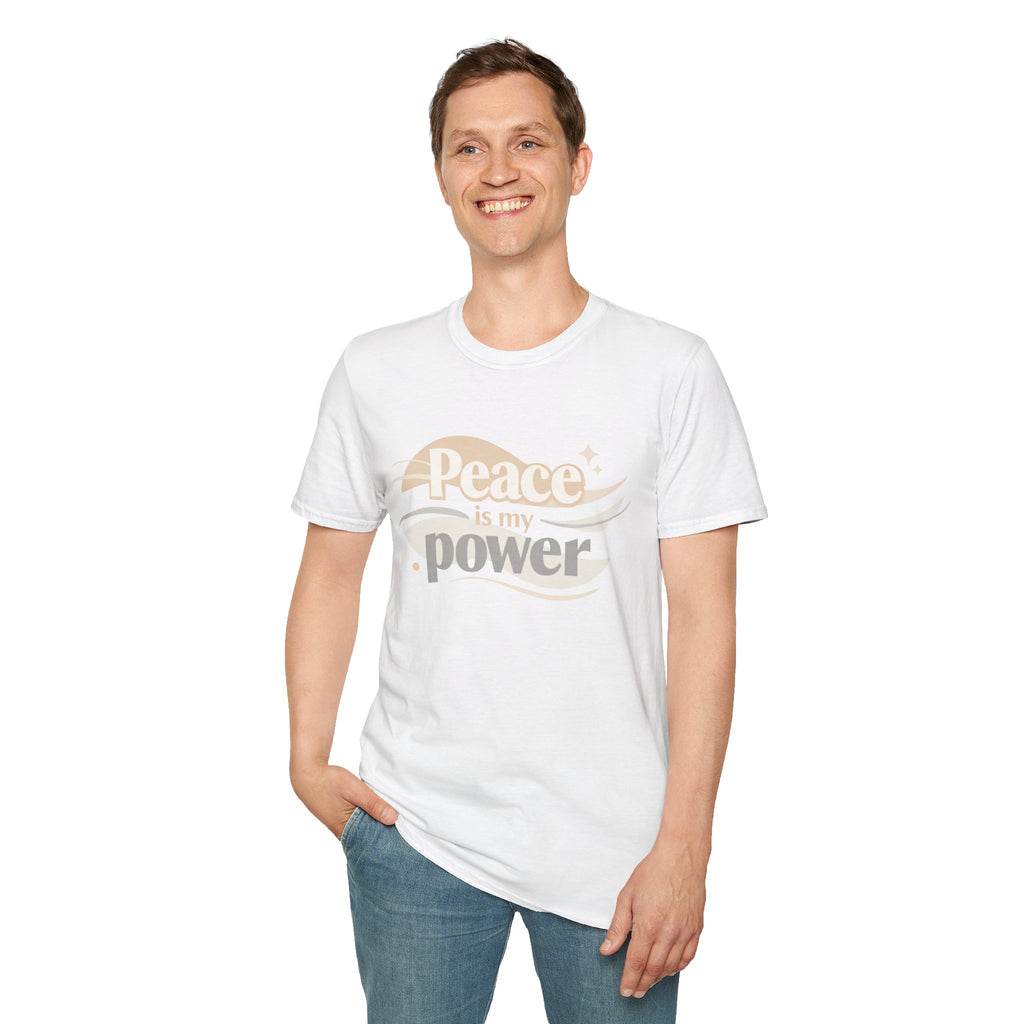 Peace Is My Power T-Shirt — Retro Neutral Graphic Tee I RoRi's Ideas