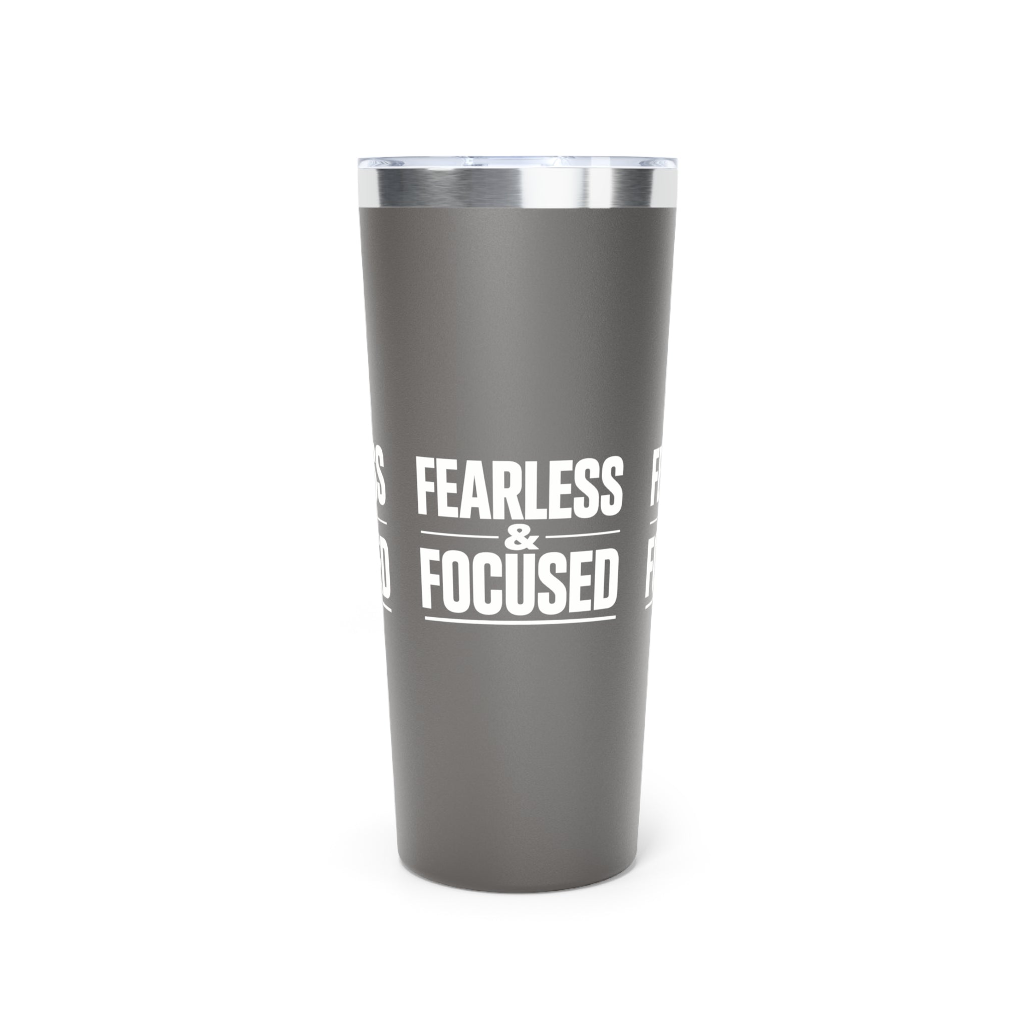 Fearless & Focused 22oz Insulated Tumbler — Copper Vacuum Travel Cup I RoRi's Ideas