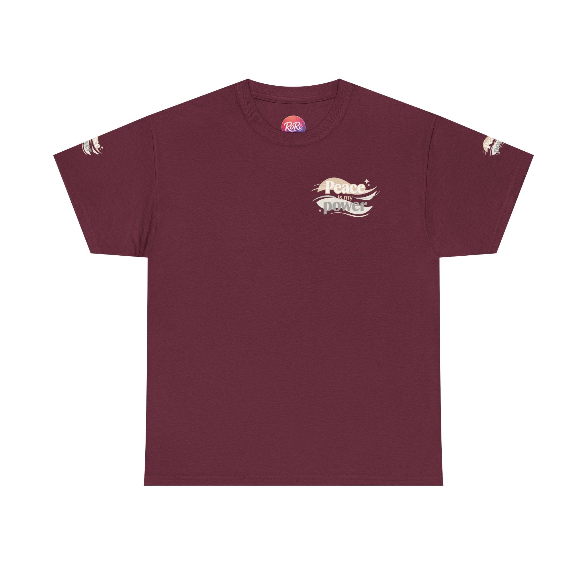 Power Mountain Tee — Minimal Retro Nature Graphic T-Shirt