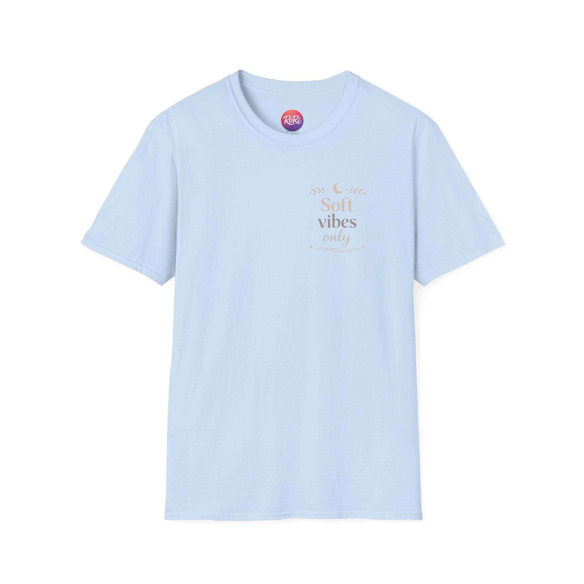 Soft Vibes Only T‑Shirt — Minimal Positive Quote Tee