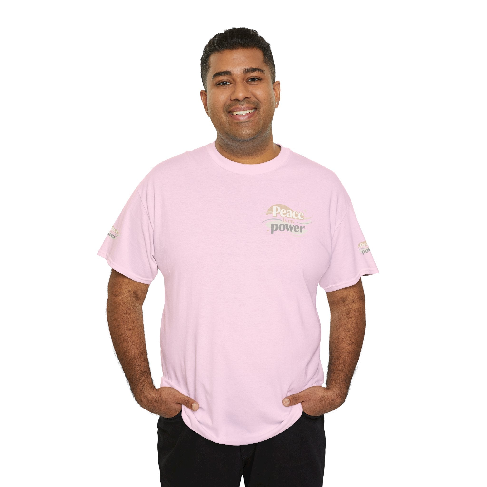 Power Mountain Tee — Minimal Retro Nature Graphic T-Shirt
