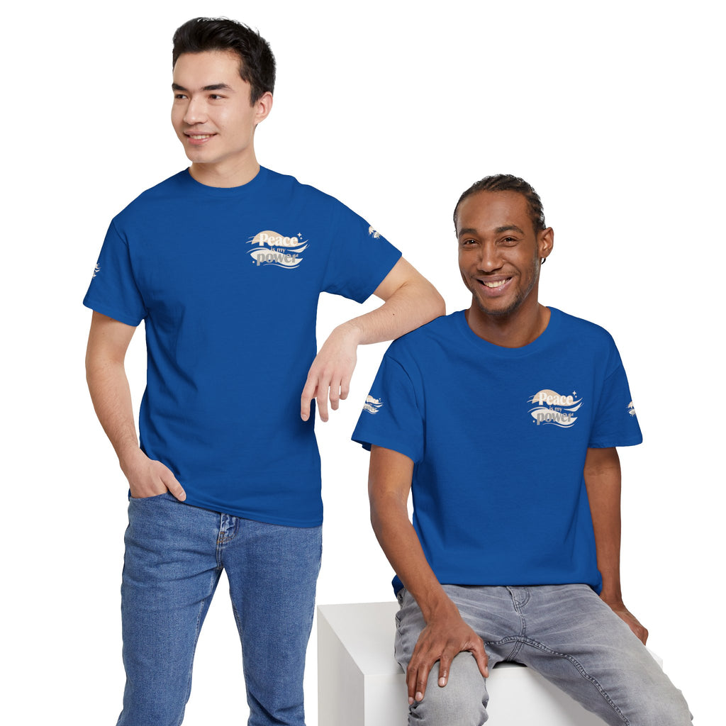 Power Mountain Tee — Minimal Retro Nature Graphic T-Shirt