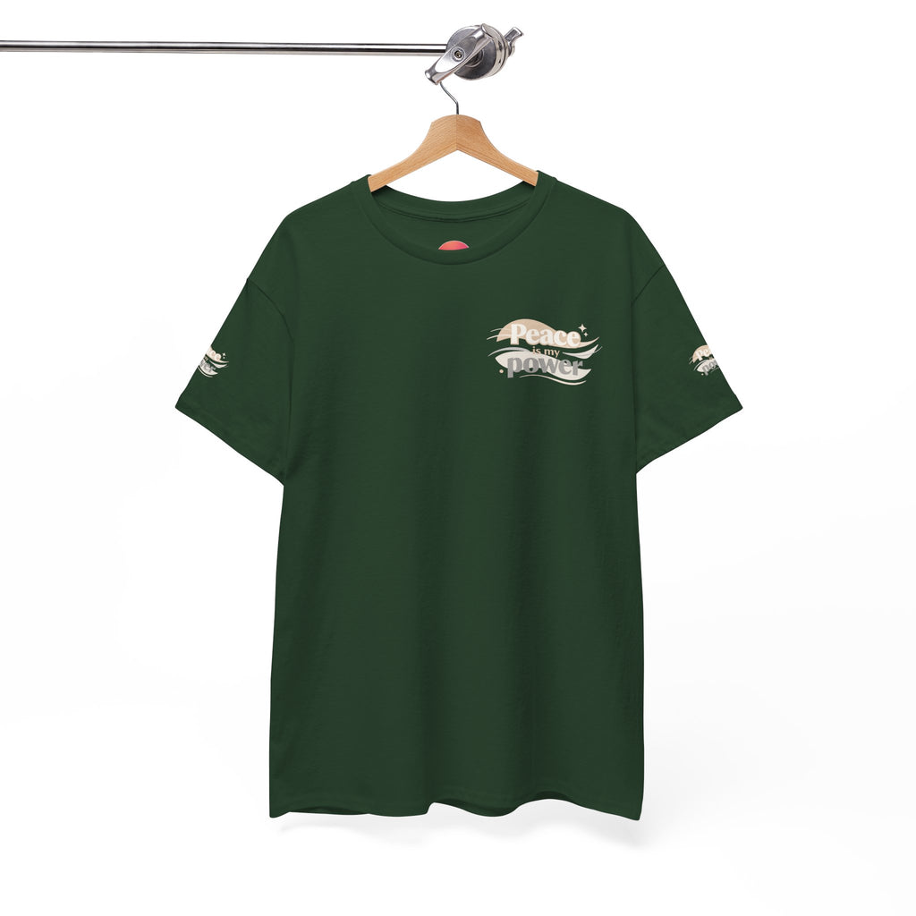 Power Mountain Tee — Minimal Retro Nature Graphic T-Shirt
