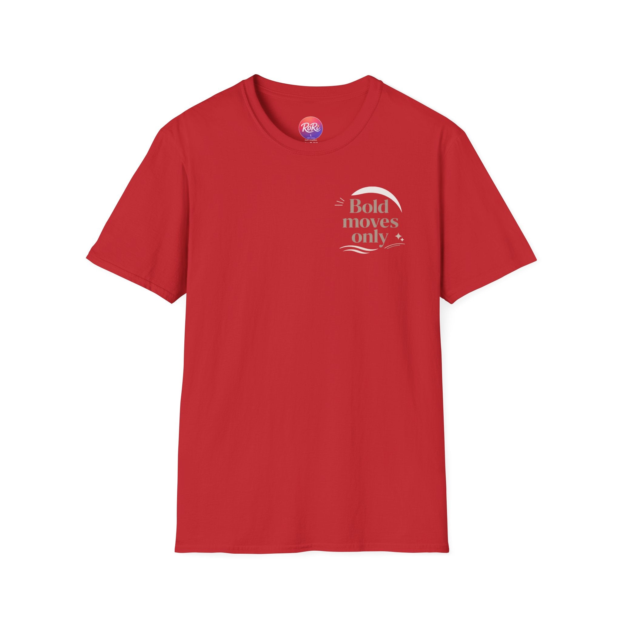 Motivational 'Bold Moves Only' T-Shirt — Minimalist Inspirational Tee