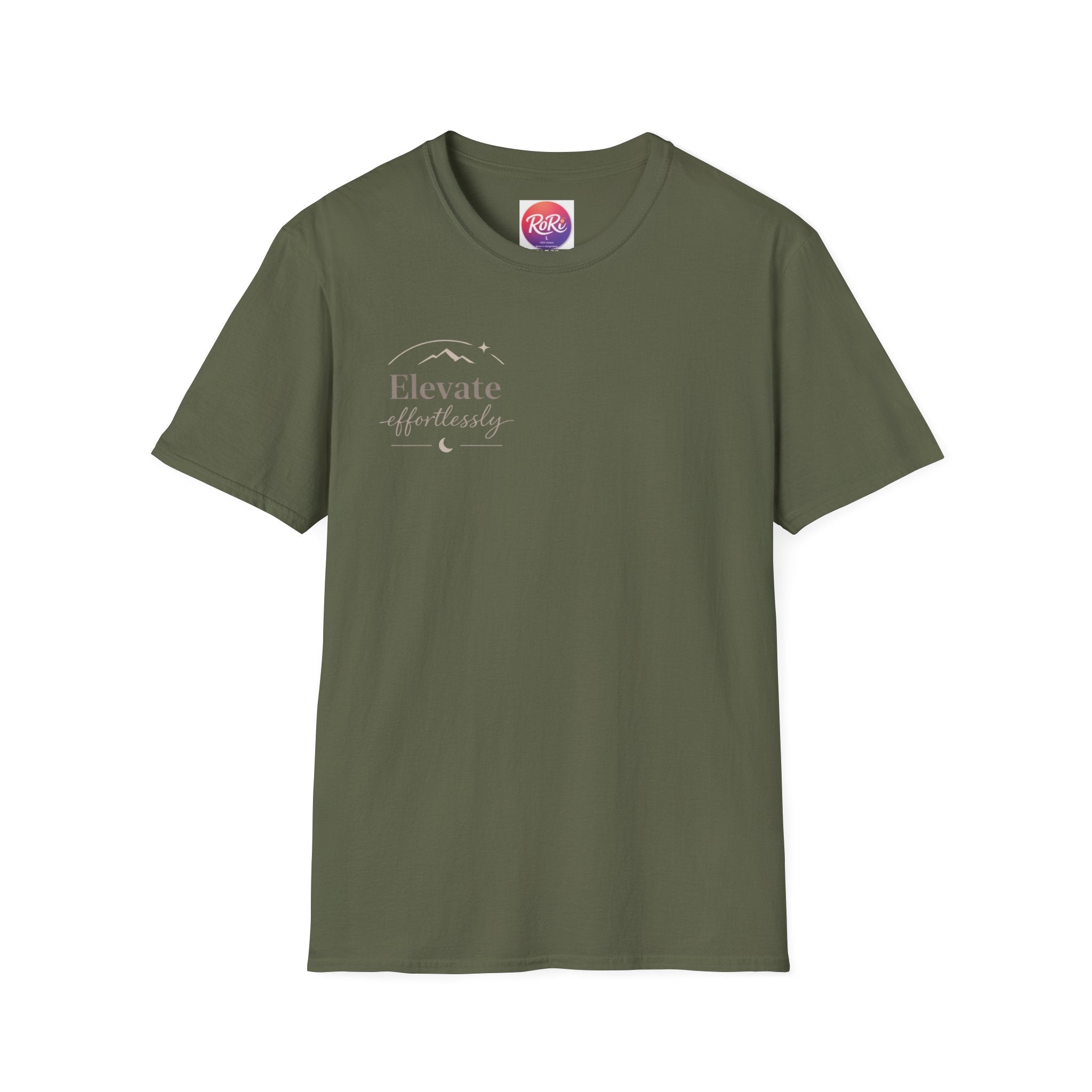 T-Shirt — "Elevate Afterwards" Minimalist Script Tee