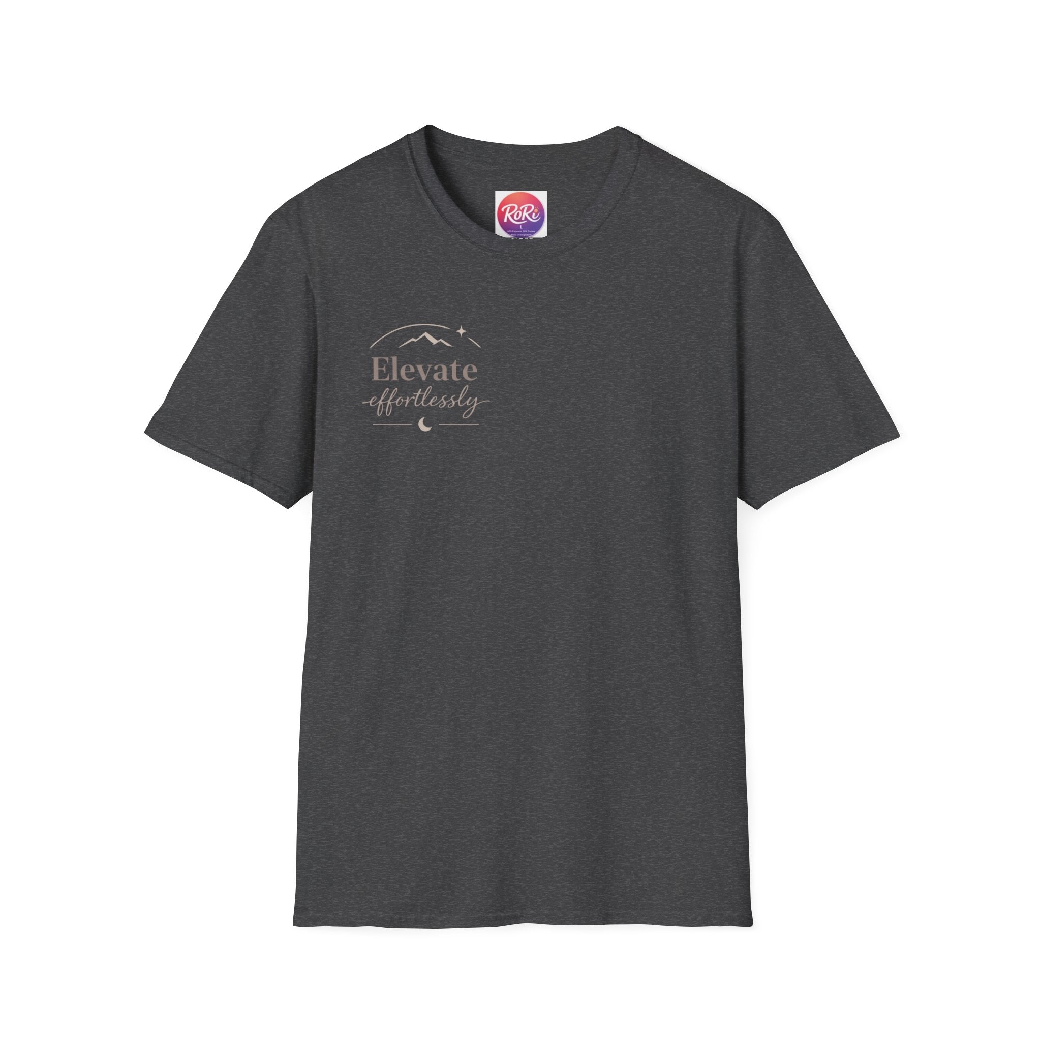 T-Shirt — "Elevate Afterwards" Minimalist Script Tee