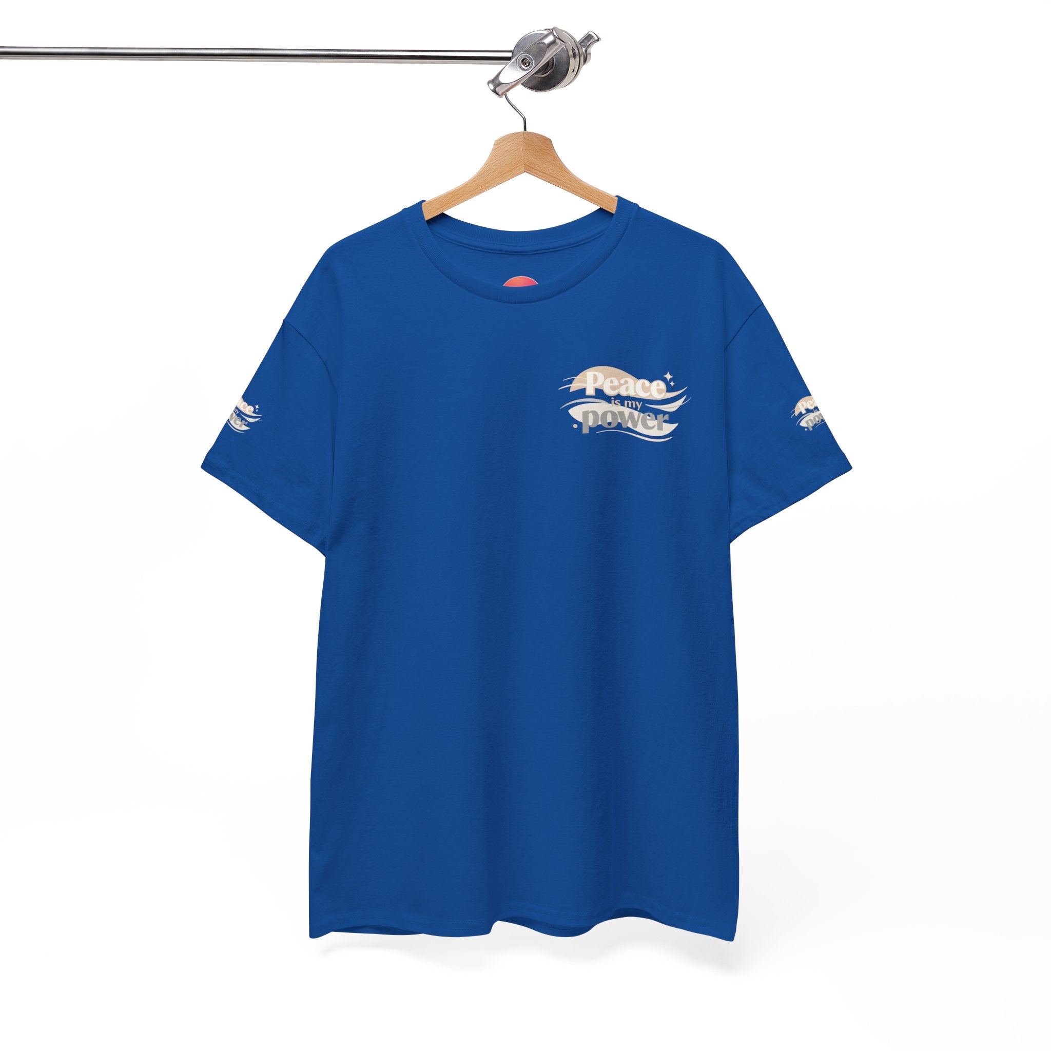Power Mountain Tee — Minimal Retro Nature Graphic T-Shirt